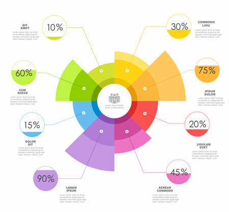 Infographic design template with place for your data. Vector illustration.のイラスト素材