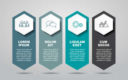 Infographic design template with place for your data. Vector illustration.のイラスト素材