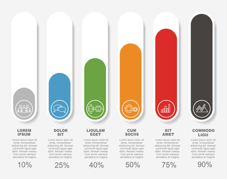 Infographic design template with place for your data. Vector illustration.のイラスト素材