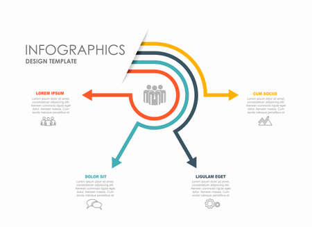 Infographic design template with place for your data. Vector illustration.のイラスト素材