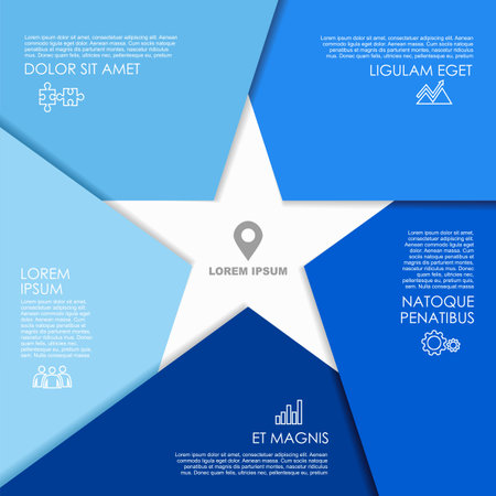 Infographic design template with place for your data. Vector illustration.のイラスト素材