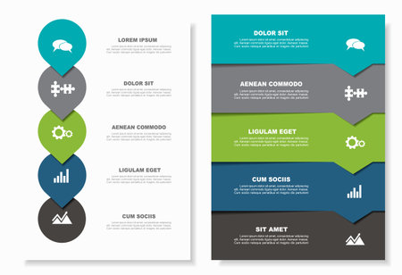 Infographic design template with place for your data. Vector illustration.のイラスト素材