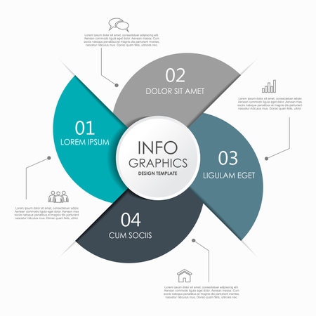Infographic design template with place for your data. Vector illustration.のイラスト素材