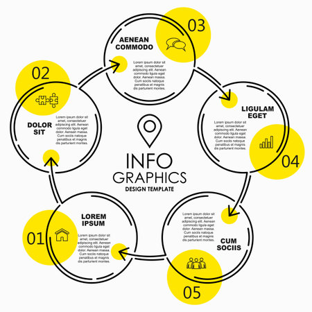 Infographic design template with place for your data. Vector illustration.のイラスト素材