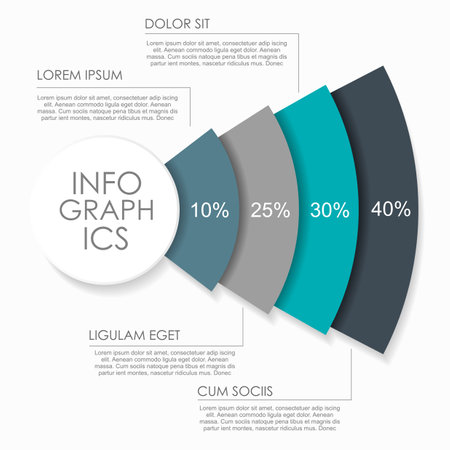 Infographic design template with place for your data. Vector illustration.のイラスト素材