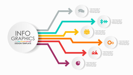 Infographic design template with place for your data. Vector illustration.のイラスト素材