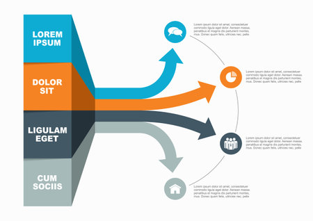 Infographic design template with place for your data. Vector illustration.のイラスト素材
