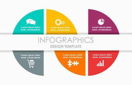 Infographic design template with place for your data. Vector illustration.のイラスト素材