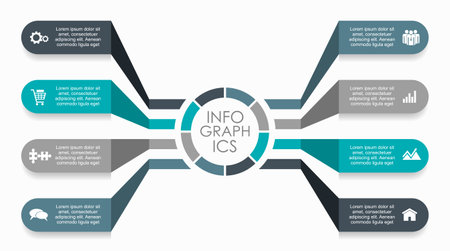 Infographic design template with place for your data. Vector illustration.のイラスト素材