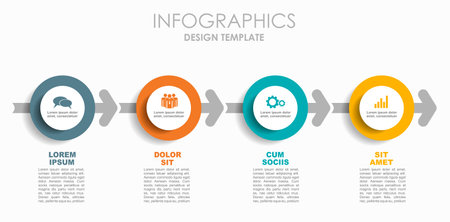 Infographic design template with place for your data. Vector illustration.のイラスト素材