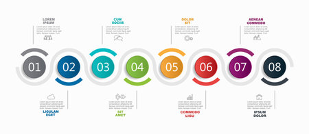 Infographic design template with place for your data. Vector illustration.のイラスト素材