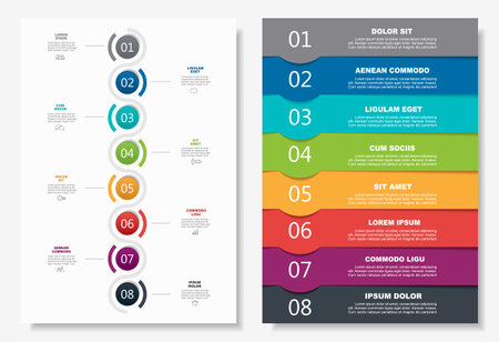 Infographic design template with place for your data. Vector illustration.のイラスト素材
