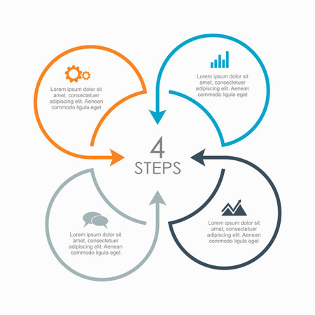 Infographic design template with place for your data. Vector illustration.のイラスト素材