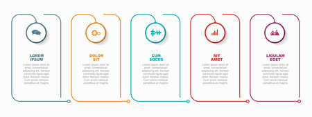 Infographic design template with place for your data. Vector illustration.のイラスト素材