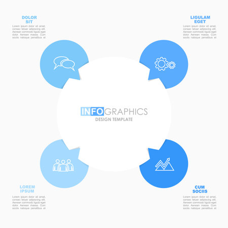 Infographic design template with place for your data. Vector illustration.のイラスト素材