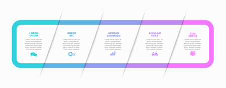 Infographic design template with place for your data. Vector illustration.のイラスト素材