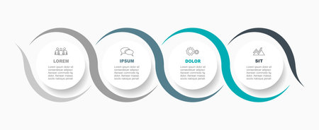 Infographic design template with place for your data. Vector illustration.のイラスト素材