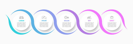 Infographic design template with place for your data. Vector illustration.のイラスト素材