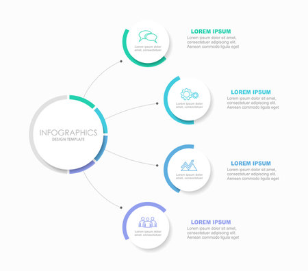 Infographic design template with place for your data. Vector illustration.のイラスト素材