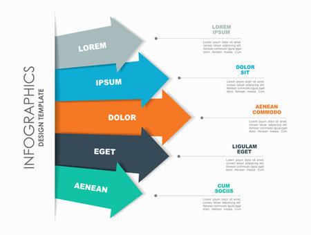 Infographic design template with place for your data. Vector illustration.のイラスト素材