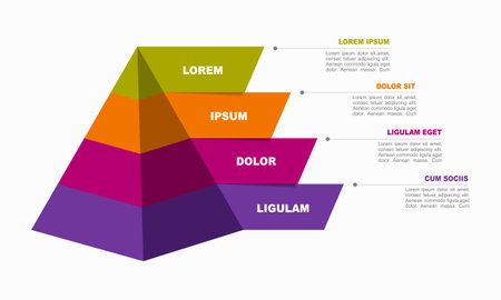 Infographic design template with place for your data. Vector illustration.のイラスト素材