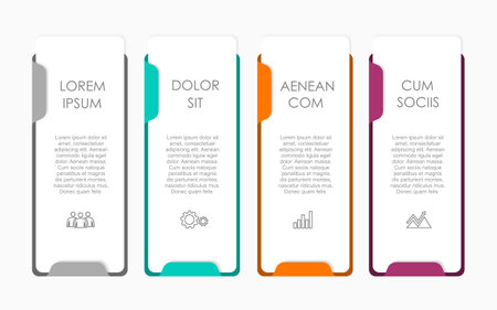 Infographic design template with place for your data. Vector illustration.のイラスト素材