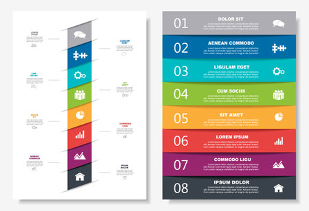 Infographic design template with place for your data. Vector illustration.のイラスト素材