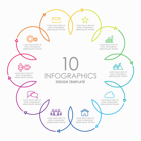 Infographic design template with place for your text. Vector illustration.のイラスト素材