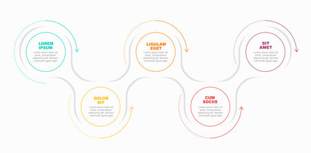 Infographic design template with place for your text. Vector illustration.のイラスト素材