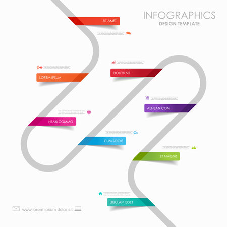 Infographic design template with place for your data. Vector illustration.のイラスト素材