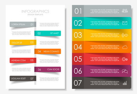 Infographic design template with place for your data. Vector illustration.のイラスト素材