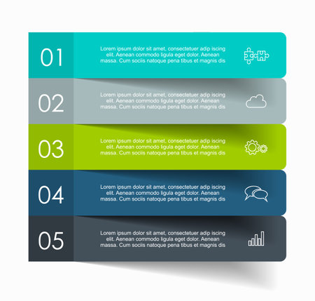 Infographic design template with place for your data. Vector illustration.のイラスト素材