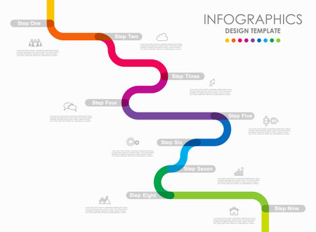 Infographic design template with place for your data. Vector illustration.のイラスト素材