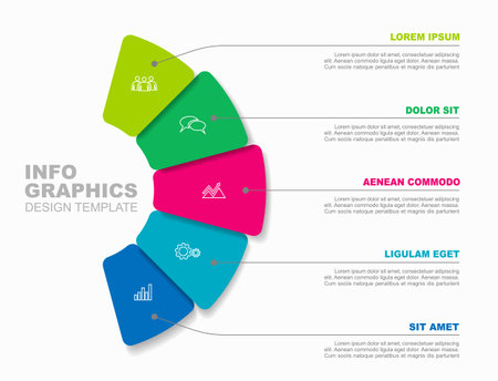 Infographic design template with place for your data. Vector illustration.のイラスト素材