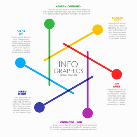 Infographic design template with place for your data. Vector illustration.のイラスト素材