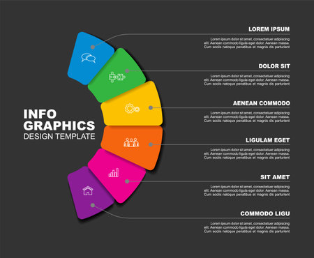Infographic design template with place for your data. Vector illustration.のイラスト素材
