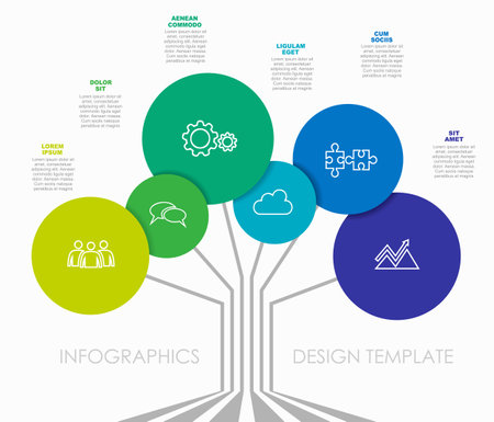 Infographic design template with place for your data. Vector illustration.のイラスト素材