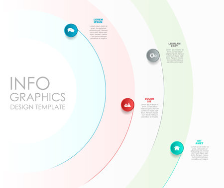 Infographic design template with place for your data. Vector illustration.のイラスト素材