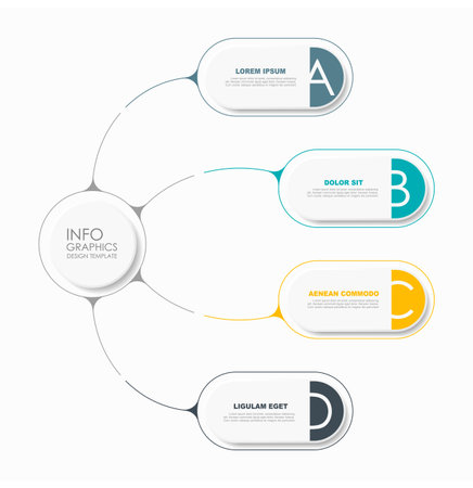 Infographic design template with place for your data. Vector illustration.のイラスト素材