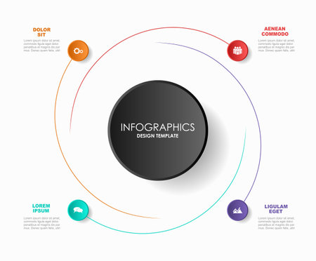 Infographic design template with place for your data. Vector illustration.のイラスト素材