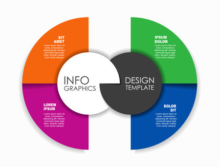 Infographic design template with place for your data. Vector illustration.のイラスト素材