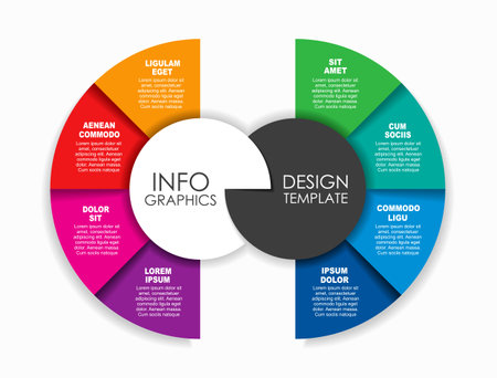 Infographic design template with place for your data. Vector illustration.のイラスト素材
