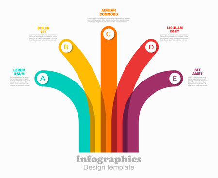 Infographic design template with place for your data. Vector illustration.のイラスト素材
