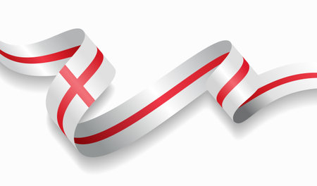 English flag wavy abstract background. Vector illustration.のイラスト素材
