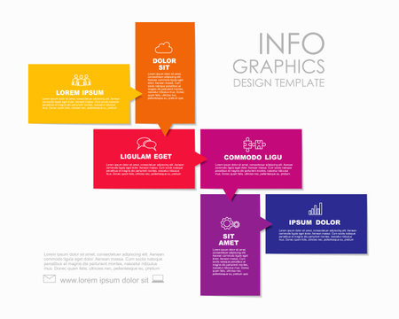 Infographic design template with place for your data. Vector illustration.のイラスト素材
