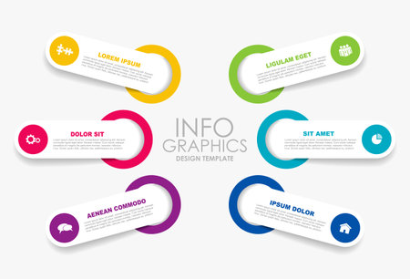 Infographic design template with place for your data. Vector illustration.のイラスト素材