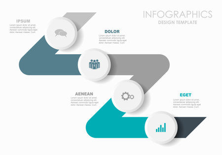 Infographic design template with place for your data. Vector illustration.のイラスト素材