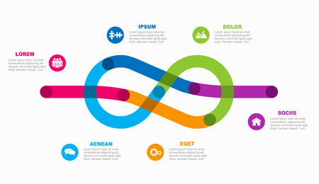 Infographic design template with place for your data. Vector illustration.のイラスト素材
