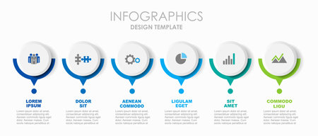 Infographic design template with place for your data. Vector illustration.のイラスト素材