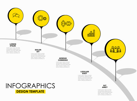 Infographic design template with place for your data. Vector illustration.のイラスト素材